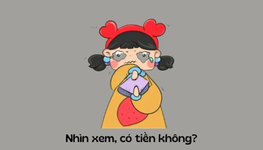 Mẫu meme xin tiền 1